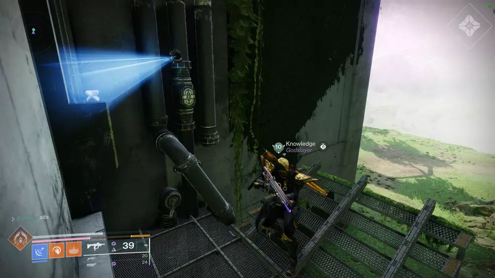 Looking at the Ghost on a shelf above the door