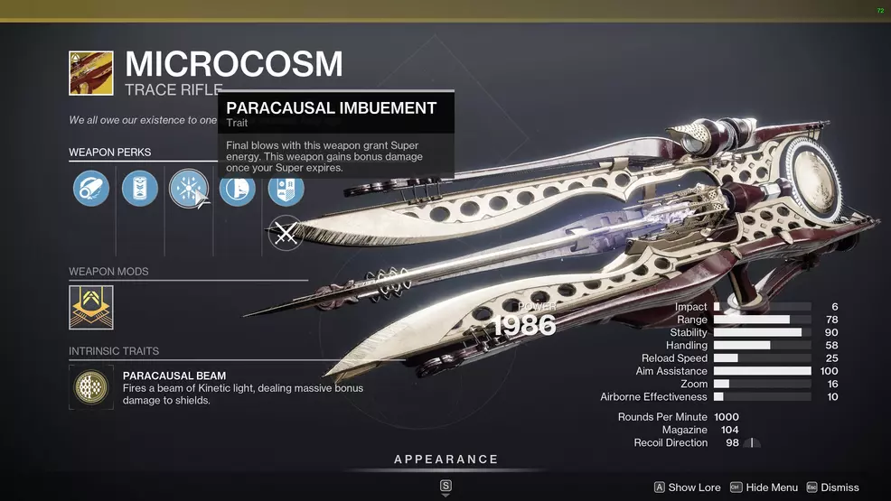 Microcosm perks