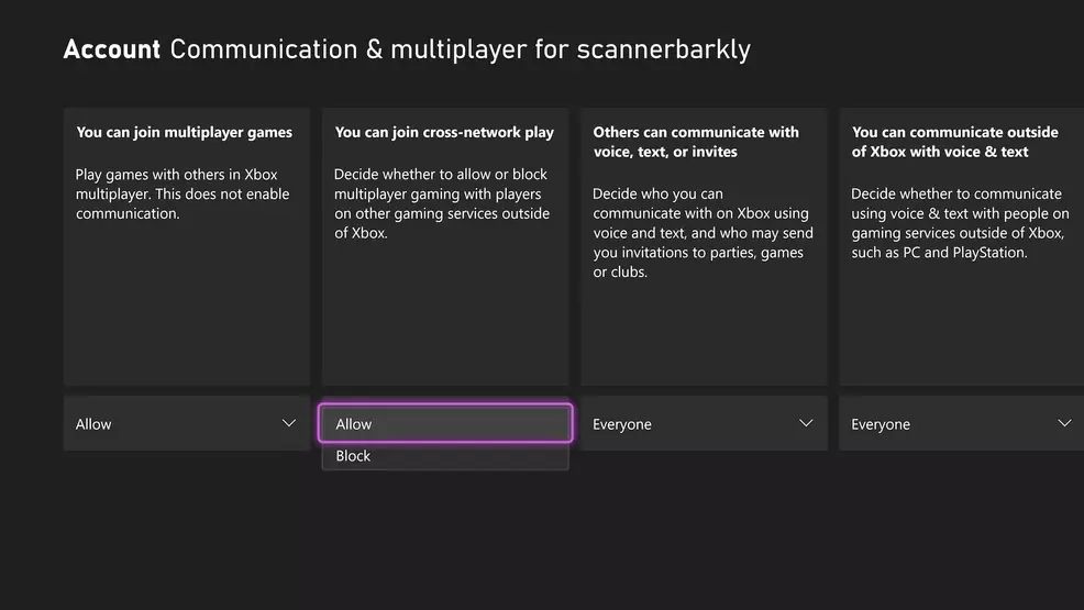 How to disable crossplay on Xbox