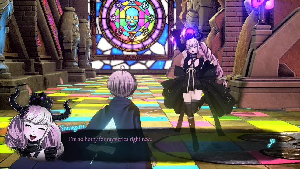 Shinigami being a weirdo in Master Detective Archives