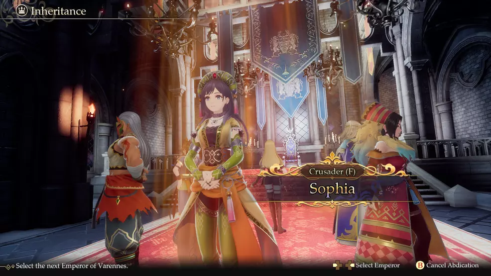 Choosing a new emperor in Romancing SaGa 2