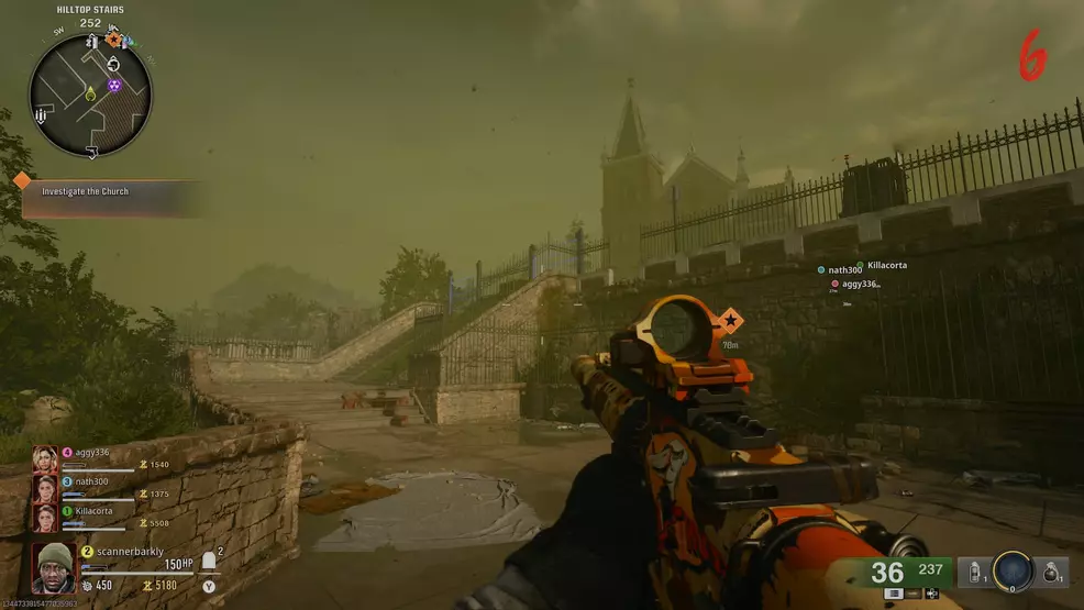 Steps to the Hilltop at Liberty Falls in Black Ops 6