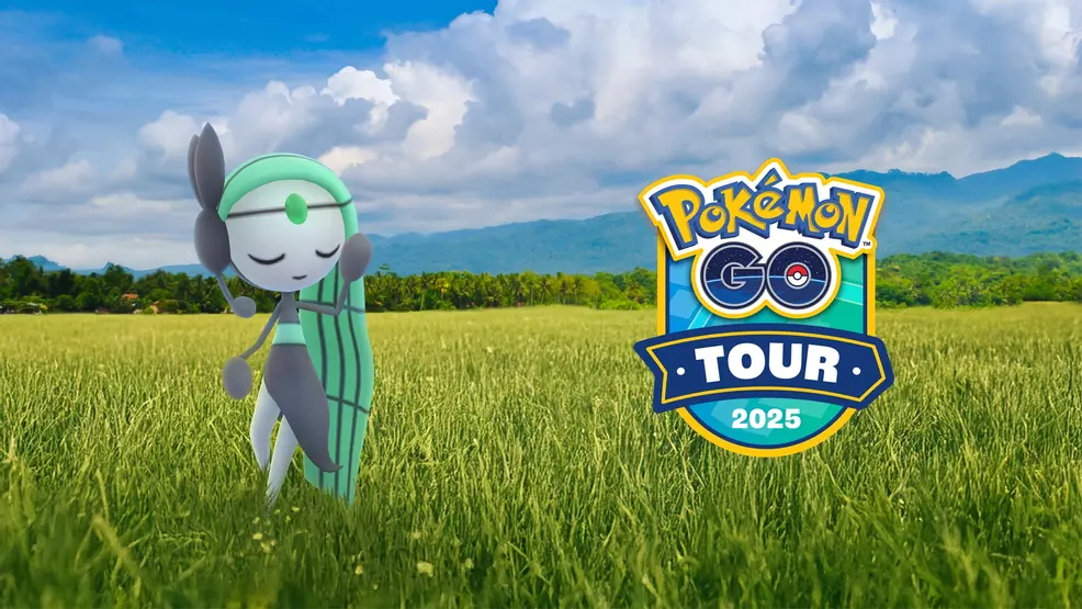 Shiny Meloetta appears in Pokemon GO Tour 2025.
