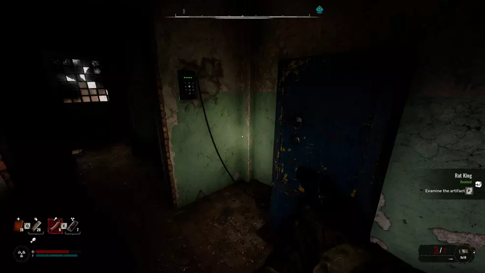 Electric field safe code panel in Stalker 2