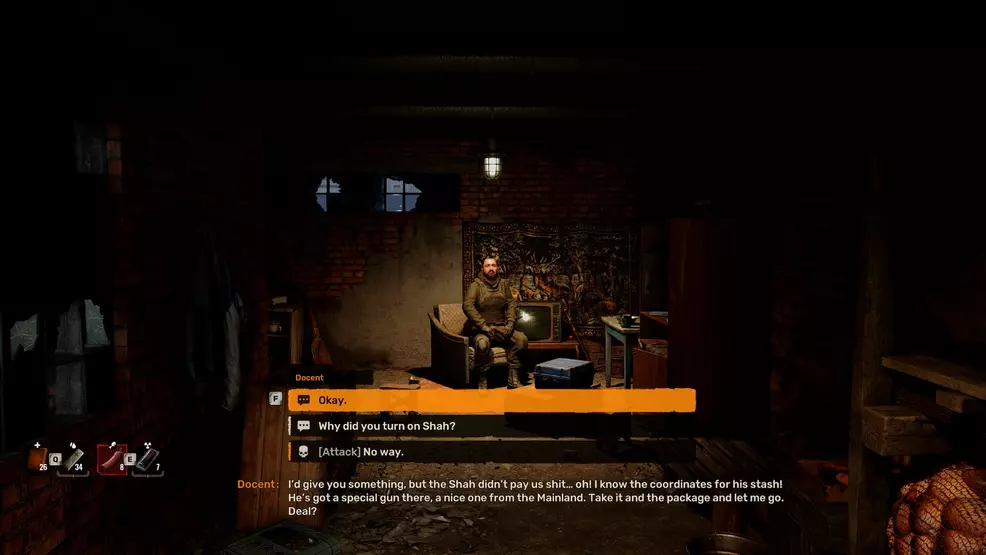 Docent wants to make a deal in Stalker 2