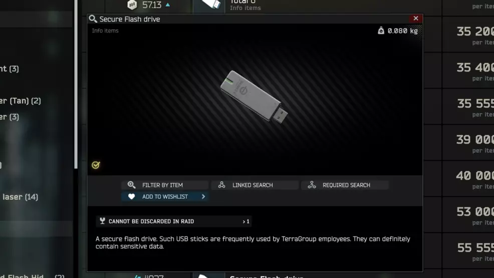Tarkov is shown fleeing the flash drive.
