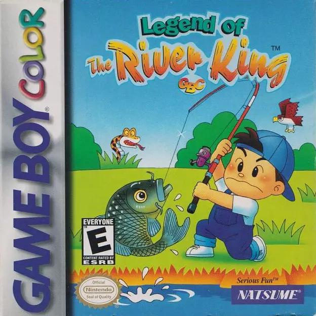 Legend of the River King Game Boy game color box