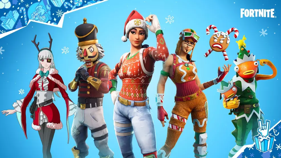 Winterfest skins in Fortnite