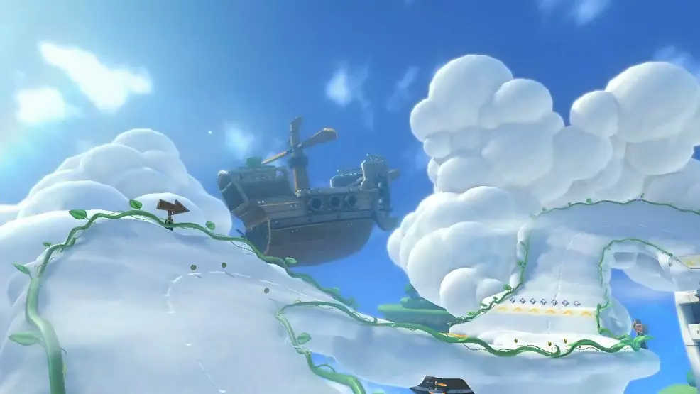 Cloudtop Cruise in Mario Kart 8 Deluxe