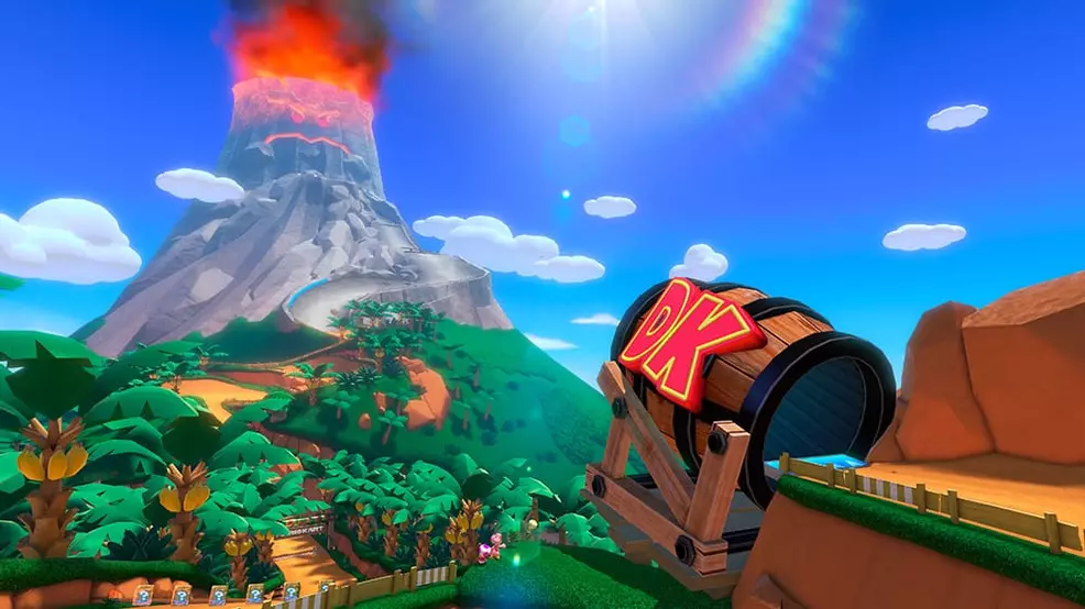 DK Mountain in Mario Kart 8 Deluxe