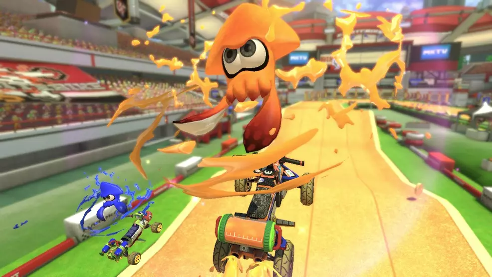 Excitebike Arena in Mario Kart 8 Deluxe