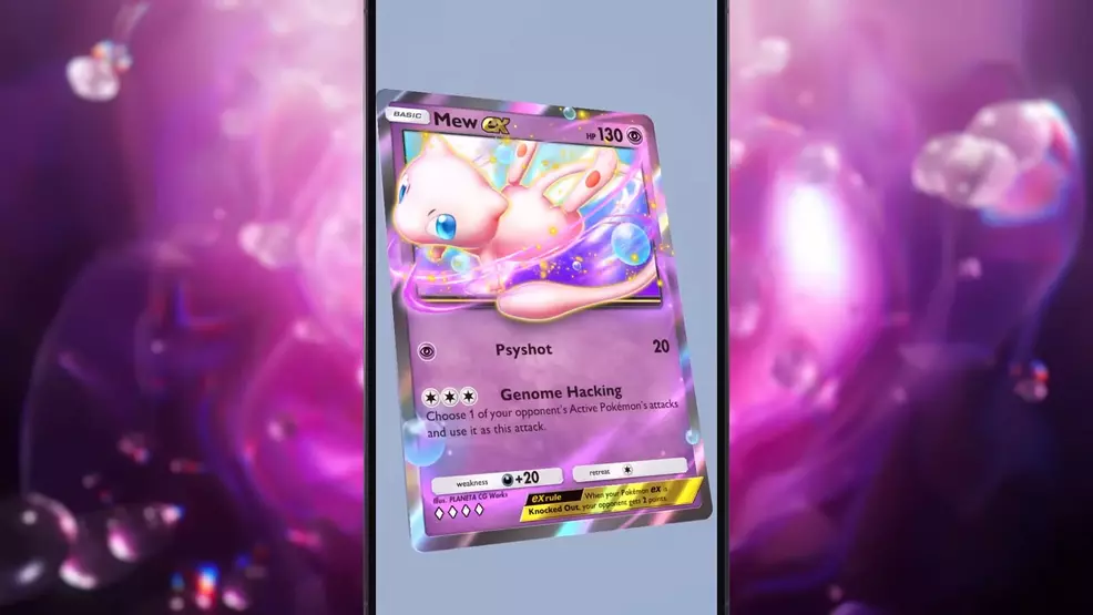 Mew EX in the Pokémon Trading Card Game Pocket