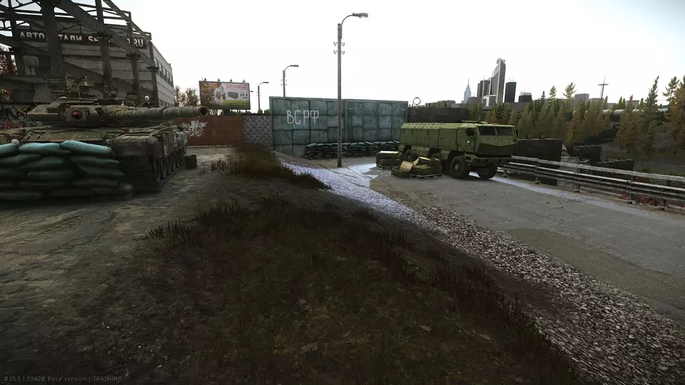Showing the RUAF roadblocks in escaping from Tarkov.
