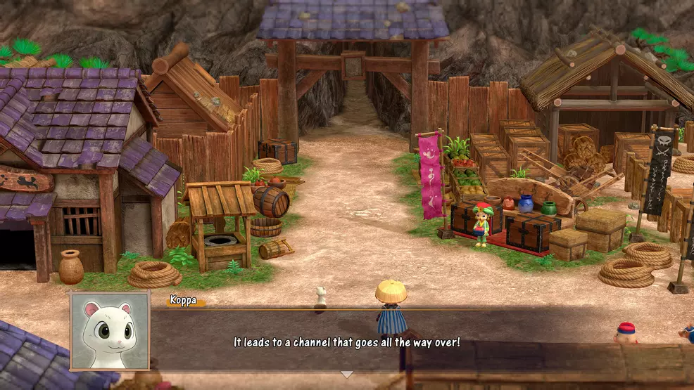 Koppa finds a new path in Shiren the Wanderer: The Mystery Dungeon of Serpentcoil Island.
