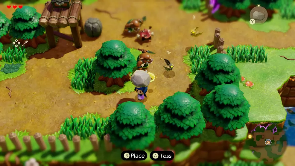 Zelda holds a rock in The Legend of Zelda: Echoes of Wisdom.