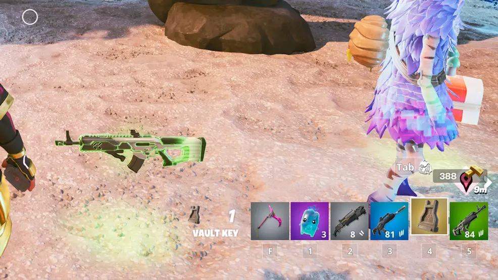 Mythic Vault key in Fortnite