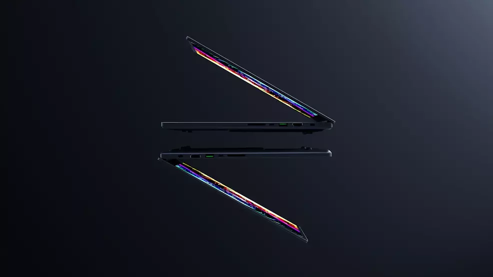 Razer Blade 16 (2025) viewed from the side