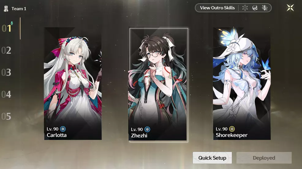 Carlotta's best team in Wuthering Waves