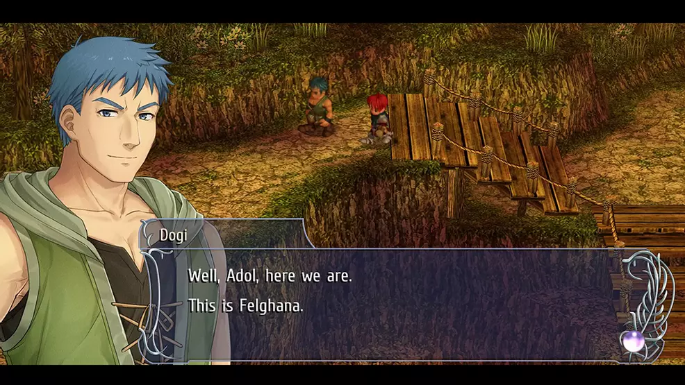 Arriving at Felghana with Dogi in Ys Memoire