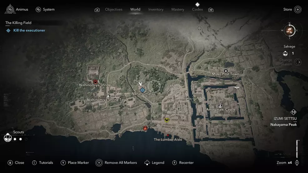 Where to find The Executioner at Nanatsumatsu - Assassin's Creed ...