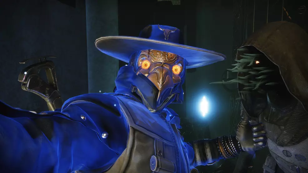A selfie of Bill's guardian with Xur.