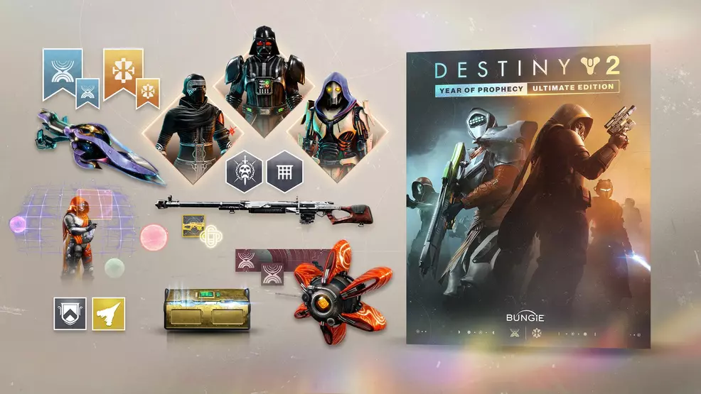 All the gear available in the Year of Prophecy Ultimate Edition