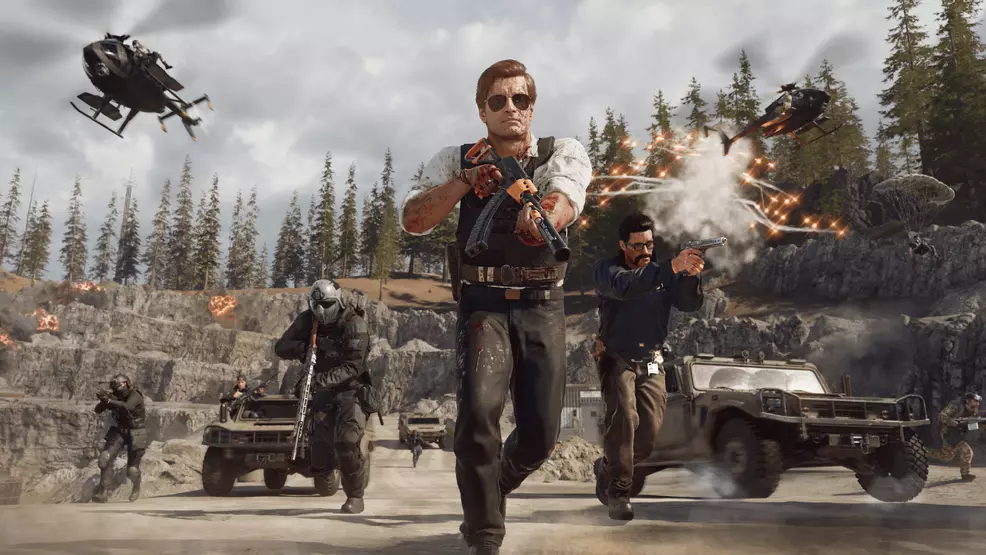 Adler and his crew are running in call of duty: Warzone