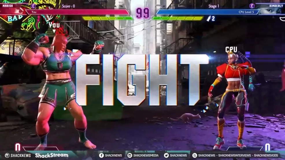 Squareing in Marisa and Kimberly Street Fighter 6.