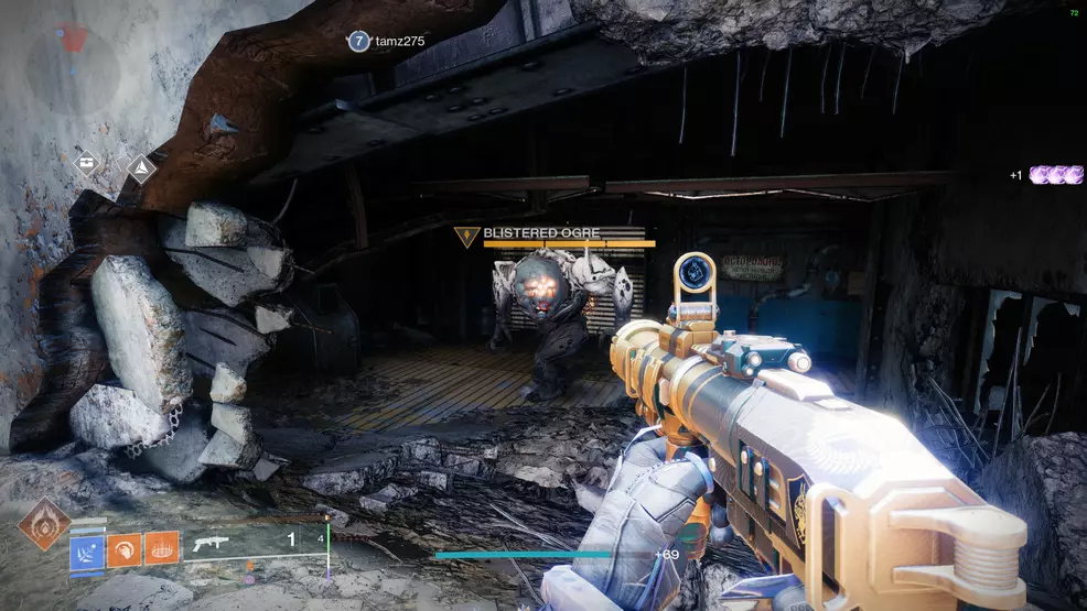 The player faces a blisters