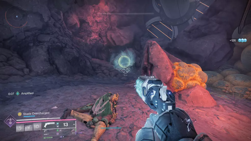 A Matterspark portal agains the wall while hunting for the Graviton Spike Exotic Hand Cannon in Destiny 2: The Edge of Fate