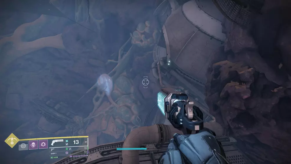 The bud that can freeze the fan leading to a catalyst fragment deep in Kepler for the Graviton Spike Exotic Hand Cannon in Destiny 2: The Edge of Fate