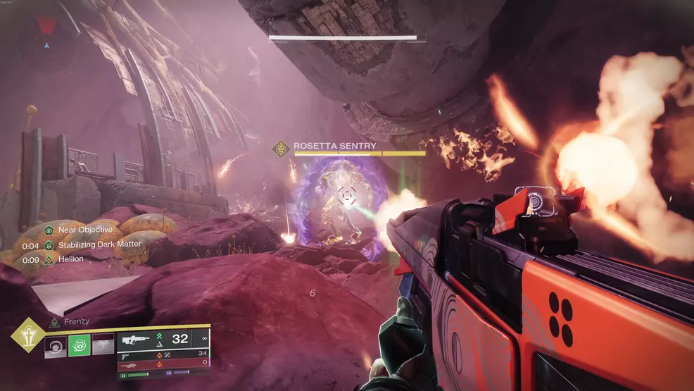 A Rosetta Sentry in the Gorge on Kepler in Destiny 2