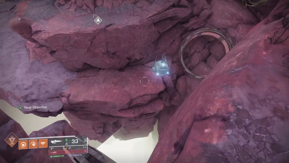 Jump cannon near a chargeable device in Destiny 2