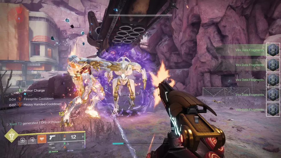 Getting Vex Data Fragments on Kepler in Destiny 2