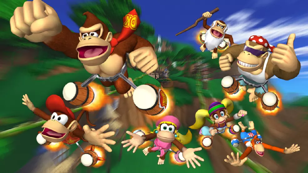 Major art for donkey kong barrel blast