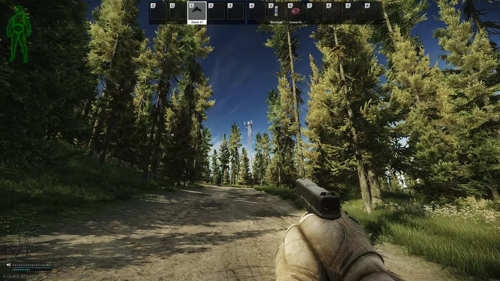 Radio tower north of the forest to escape from Tarcov