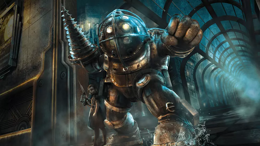 A large daddy in the original bioshock.