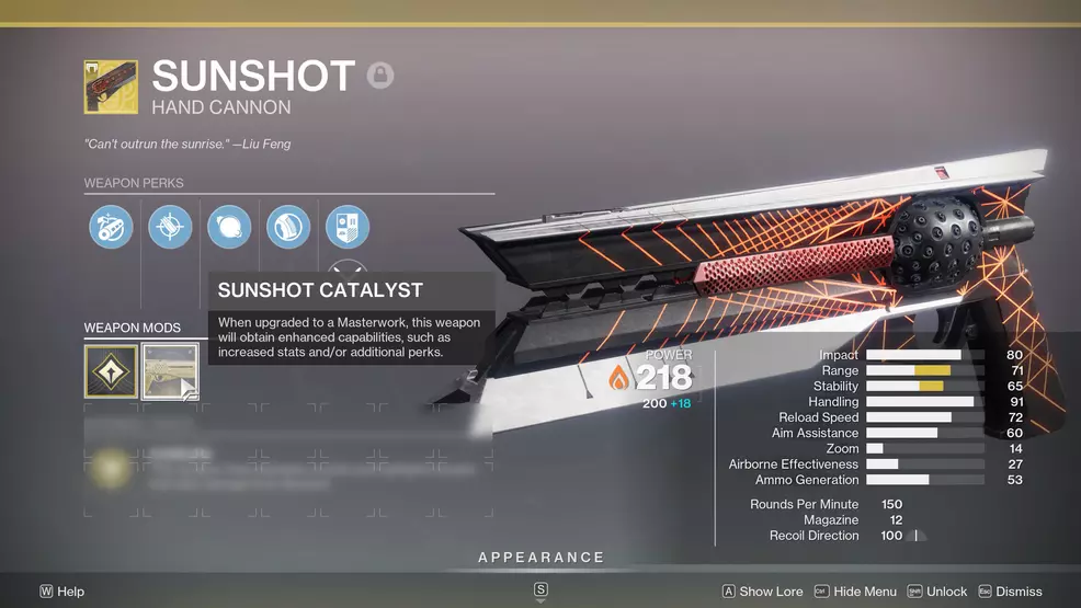 How to get the Sunshot catalyst and what it does in Destiny 2 | Shacknews