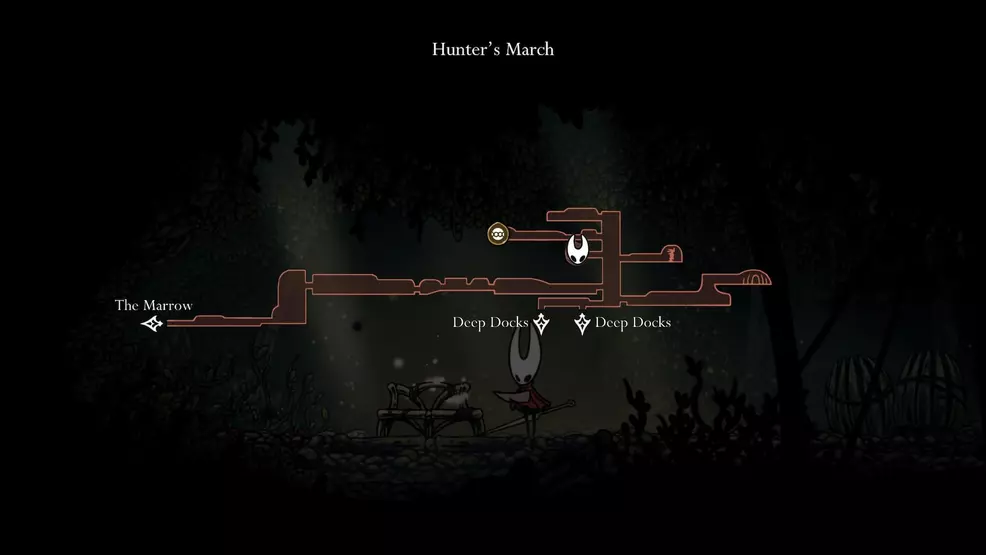 Hunters March Bench How to use the bench in the Hunter's March in Hollow Knight: Silksong ...