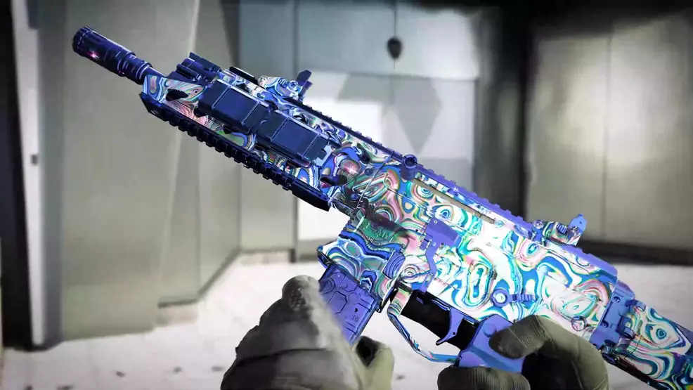 The Chroma Flux Mastery Camo in Call of Duty: Black Ops 7.