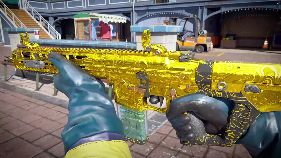 The Golden Damascus Mastery Camo in Call of Duty: Black Ops 7.