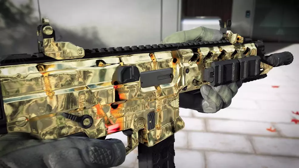 The Molten Gold Mastery Camo in Call of Duty: Black Ops 7.