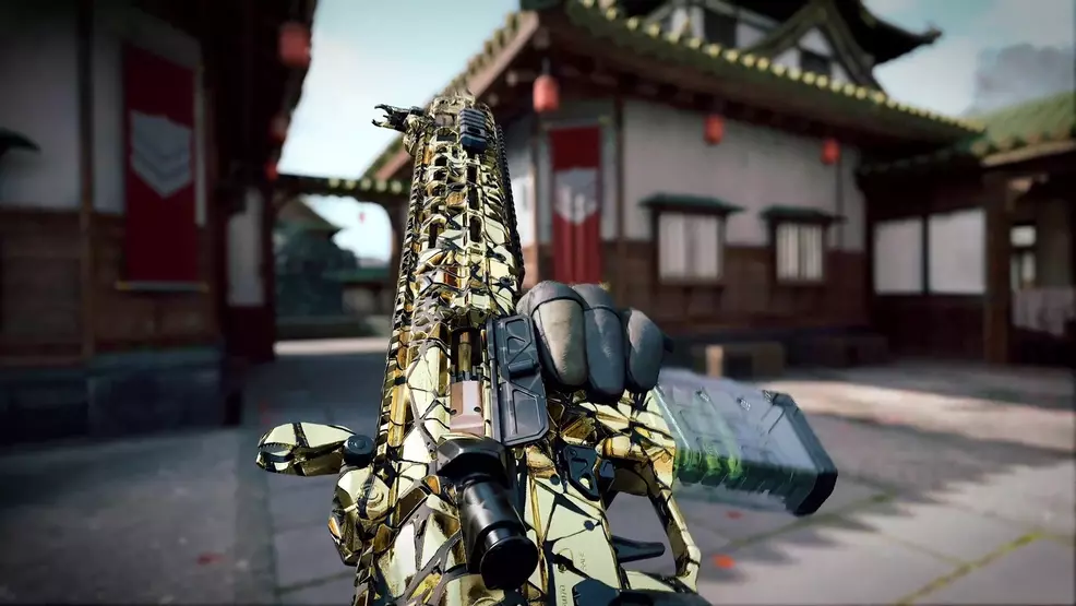 The Shattered Gold Mastery Camo in Call of Duty: Black Ops 7.