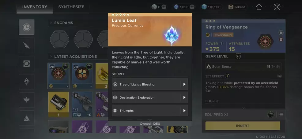 Lumia Leaf in Destiny: Rising