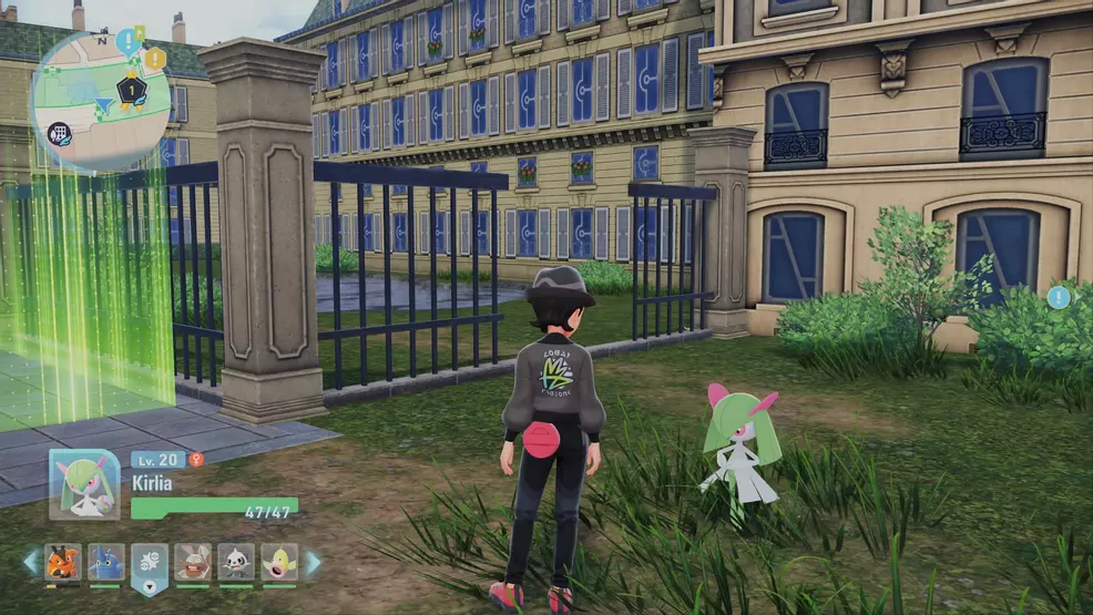 The broken section of fence in Wild Zone 1.