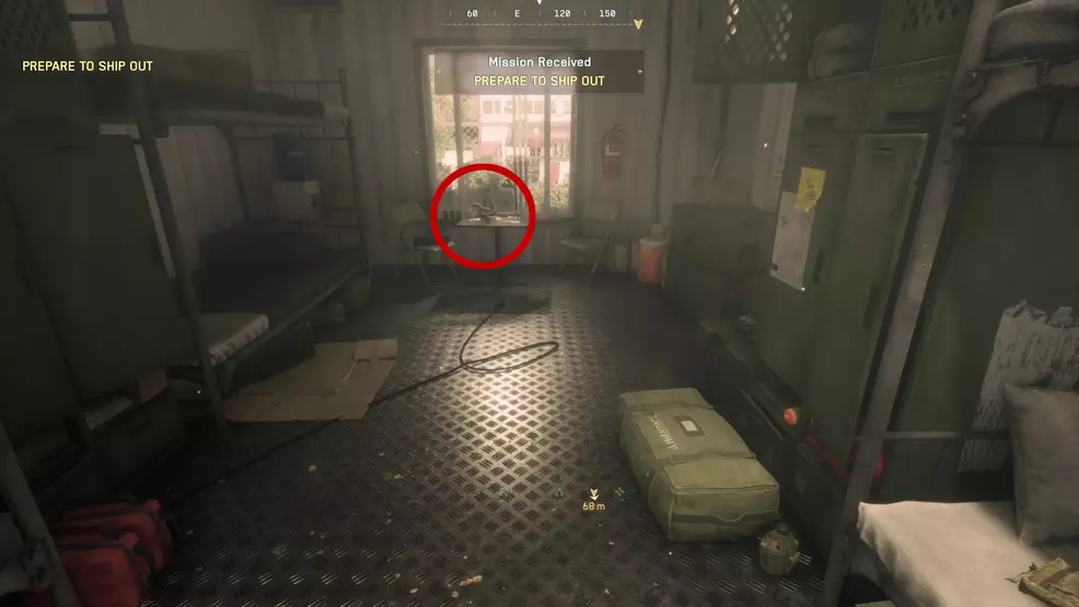 The location of the dinosaur figurine in Battlefield 6.