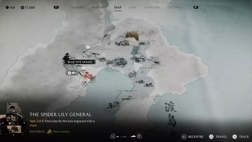 The Blue Dye Merchant location in Ghost of Yotei