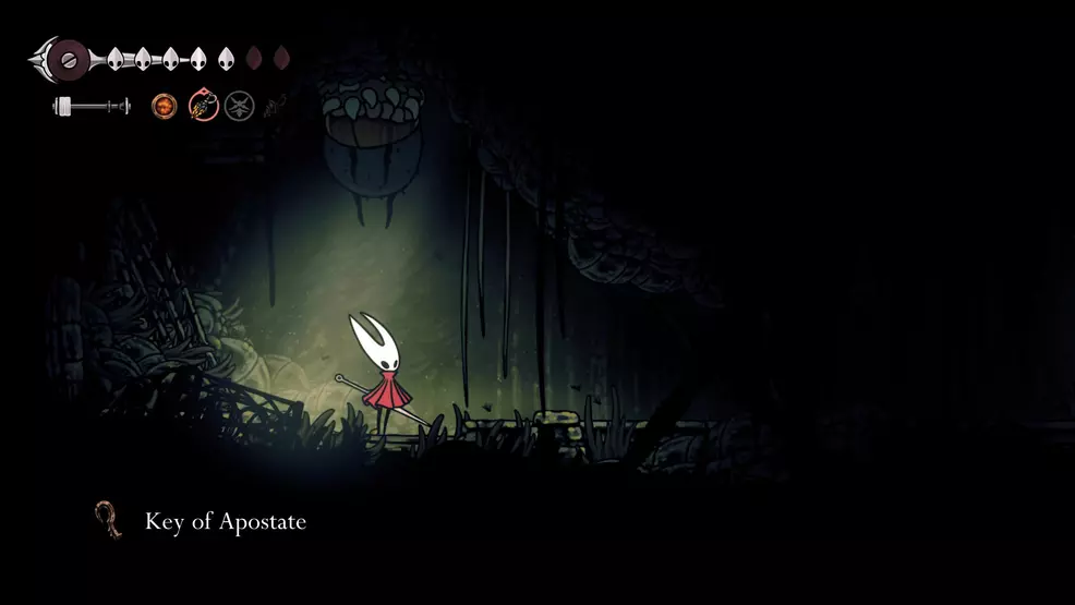 Getting the Key of Apostate in Hollow Knight: Silksong.
