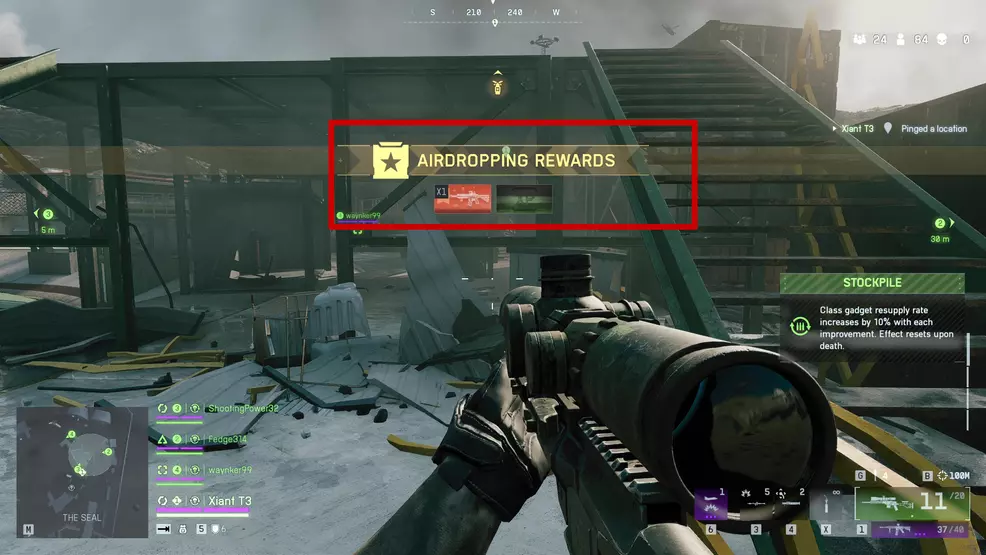 Completing a mission with a custom weapon drop reward in Battlefield 6: REDSEC.
