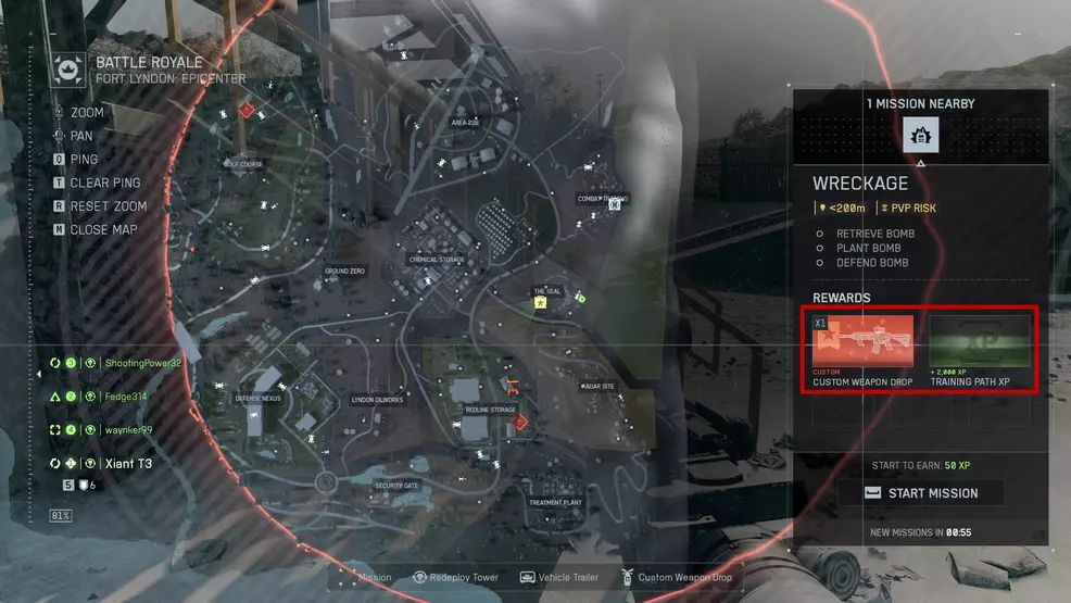 A mission that rewards a custom weapon drop in Battlefield 6: REDSEC.